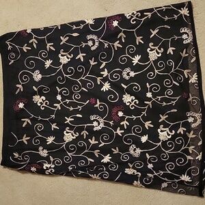 VTG 90s Y2K Laura Ashley Embroidered Floral Witchy Whimsigoth Skirt Sz. 2XL